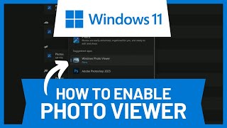 How to Enable Windows Photo Viewer in Windows 11 • Tutorial [upl. by Yanat583]