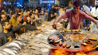 POPULAR BENGALI FISH MASTER SELLING SPICY FRIED FISH amp CHARCOAL GRILLED FISH  BIGGEST FOOD STREET [upl. by Nyroc]