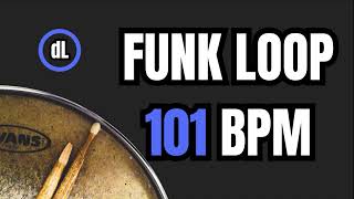 Funk Drum Groove Loop 101 BPM [upl. by Aidole]