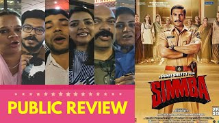 Simmba Movie PUBLIC REVIEW  Ranveer Singh Ajay Devgn Sara Ali Khan Akshay Kumar  Rohit Shetty [upl. by Jablon]