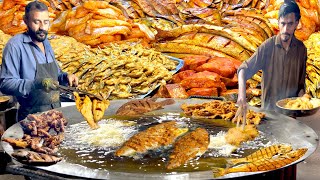 TRADITIONAL BENGALI STYLE TANDOORI FRIED FISH amp GRILLED FISH  BANGLADESHI STREET FOOD IN PAKISTAN [upl. by Aira22]