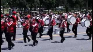 Portland High School CT Marching Band Washington DC July 4th Parade 2009 [upl. by Helsell]