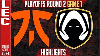 FNC vs TH Highlights Game 1  LEC Spring Playoffs 2024 Lower R2  Fnatic vs Team Heretics G1 [upl. by Notyad]