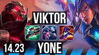 VIKTOR vs YONE MID  NA Grandmaster  1423 [upl. by Jacinda]