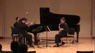 Trio for Violin Saxophone and Piano Mvt 3 Allegro moto perpetuo [upl. by Norrabal782]