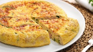 Tortilla de Atún y Calabacín muy fácil de hacer y deliciosa [upl. by Ara]