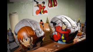 Airbrush helmets Lupin III [upl. by Allisan645]