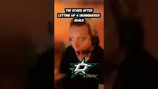 Dallas Stars after letting up 4 unanswered goals in game 1  memes hockey [upl. by Casta]