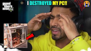 I DESTROYED MY GAMING PC  TECHNO GAMERZ GTA 5 144  TECHNO GAMERZ  UJJWAL GAMER [upl. by Shauna954]