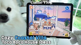 Cozy Coastal Villa in Toca Boca House Ideas 🏠🏝️🌊 Play Toca Boca With My Dog  Toca Life World [upl. by Anders216]