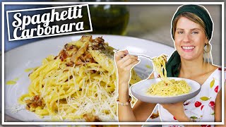 Die leckersten Spaghetti Carbonara  mit oder ohne Sahne  KÄSELIEBE  Felicitas Then [upl. by Cynthla]