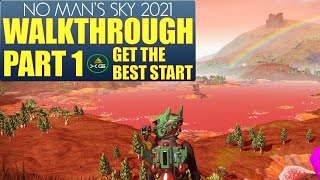 No Mans Sky WALKTHROUGH and TIPS  Part 1 Getting Started [upl. by Anid]