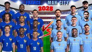 2025 France 🆚 2025 Manchester City  Mbappe Haaland Griezmann Foden Thuram Gundogan [upl. by Rehtnug552]