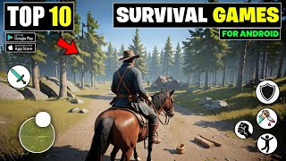 Top 10 Realistic Survival Games For Android 2024  Best Survival Games For Android [upl. by Eenar]