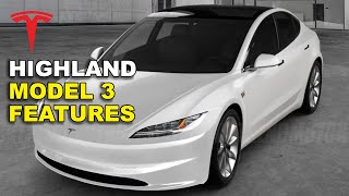 Tesla Model 3 Project Highland Interior And New Features Explained [upl. by Raymund]