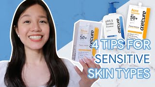 4 Tips for Sensitive Skin Types  Oxecure PH [upl. by Ahsiemat]