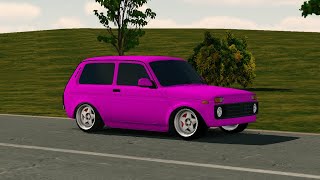 LADA NIVA TURBO SUV  MOD GAMEPLAY  PINK  STANCE MODNEW EXHAUST POPSSPEEDING CPM 2024 BETA [upl. by Eetsirhc]