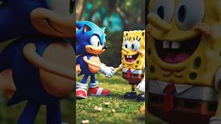 Sonic amp Amy Throw a SpongeBob Party sonic spongebob sonicthehedgehog [upl. by Anitsrik]