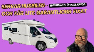 Servat Husbilen samt reparerat en Truma där fläktmotorn lagt av samt en trasig fönsterpersienn [upl. by Castle679]