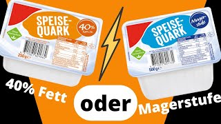 Magerquark vs Speisequark mit 40 Fett zum Abnehmen und Muskelaufbau [upl. by Ohcamac]