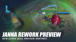 Janna Rework and Forecast Skin Preview  Wild Rift [upl. by Leahcimrej813]