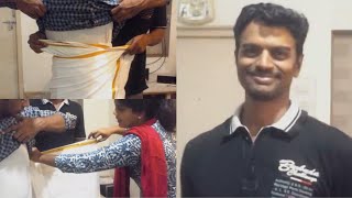 How to wear Dhoti Tamil style  Easy and simple way to wearDhoti [upl. by Ready131]