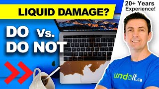 🇨🇦I spilled liquid on my MacBook what should I do Easy steps that can save your MacBook [upl. by Nosrettap]