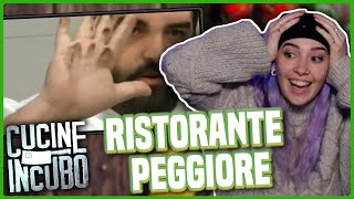 IL RISTORANTE PEGGIORE DI SEMPRE 😱  CUCINE DA INCUBO REACTION EP2 [upl. by Leia911]