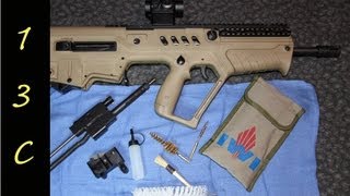 IWI Tavor SAR  Take Down and Cleaning Review Breakdown of a bullpup with Slip 2000 [upl. by Nessej567]