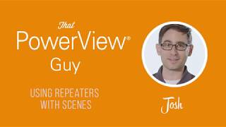 PowerView® App  How To Use Repeaters With Scenes [upl. by Missak687]