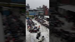 Hail storm effect in Pokhara  Heavy Rain  MajorToli shorts viral hailstorm nature [upl. by Todhunter944]