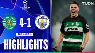 HIGHLIGHTS  Sporting Lisboa vs Manchester City  UEFA Champions League 2425  TUDN [upl. by Iong651]