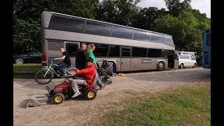 Double Decker RV  meeting SchiederSee 2018 inside 7 more bus conversions [upl. by Navad]