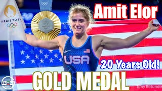 AMIT ELOR  YOUNGEST EVER 2024 Olympic Wrestling GOLD MEDALIST [upl. by Beatrix]