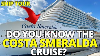 🛳️ THE BEST CRUISE ship in the MEDITERRANEAN COSTA SMERALDA Full Video Tour 4K [upl. by Barolet]