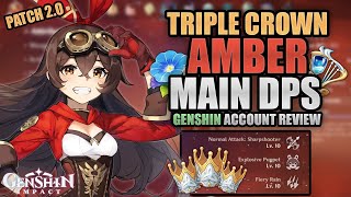 Triple Crowned AMBER  Endgame AR57 Rework  Xlice Account Reviews 11  Genshin Impact [upl. by Hedgcock]