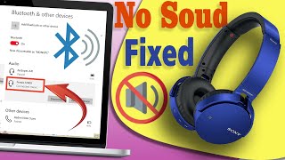 Bluetooth Connected but No Sound How to solve Bluetooth problem of laptop Bluetooth paring problem [upl. by Ardnuassak]