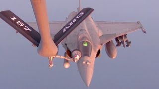 Dassault Rafale F2 Air Refueling  340th Expeditionary Air Refueling Squadron [upl. by Eveivaneg665]