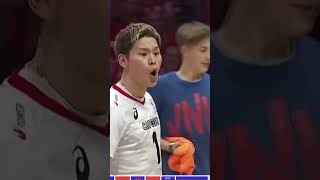 spike gila Nishida shorts shortvideo highlights volleyball [upl. by Netsoj]