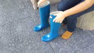 Wellies HUNTER Original Gloss Tall Feather Blue w23616 [upl. by Schechter]