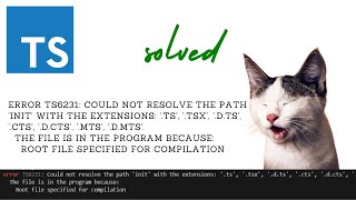 Fixing TS6231 How to Resolve Path Errors in TypeScript Compilation [upl. by Valida644]