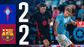 CELTA DE VIGO 2 vs 2 FC BARCELONA  LALIGA 202425 MD14 [upl. by Airtal]