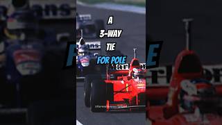 F1 3 Way TIE For Pole At The 1997 European Grand Prix 🤯 👽 shorts [upl. by Aiyotal]