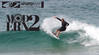 Sharpeye Surfboards Modern 2  FCS MR Twin Fin review  The Surfboard Guide [upl. by Notfol]