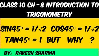 How to prove sin 45 geometrically  find the value of tan 45 geometrically find the value of tan 45 [upl. by Canfield42]