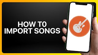 How To Import Songs Into Garageband Tutorial [upl. by Anihsat]