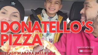 DONATELLOS CHEESE PIZZA REVIEW IN NIAGARA FALLS BUFFALO [upl. by Amie]