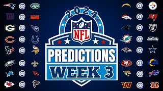 Week 3 NFL Predictions nfl nflpredictions [upl. by Corabella]