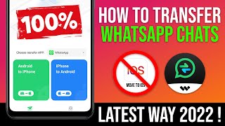 Transfer WhatsApp Messages from Android to iPhone using Wutsapper  Better than Move to iOS 2022 [upl. by Viridis]