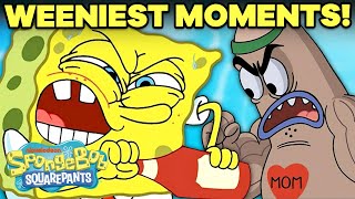 SpongeBobs 7 WEENIEST Moments 🌭 [upl. by Anifled708]